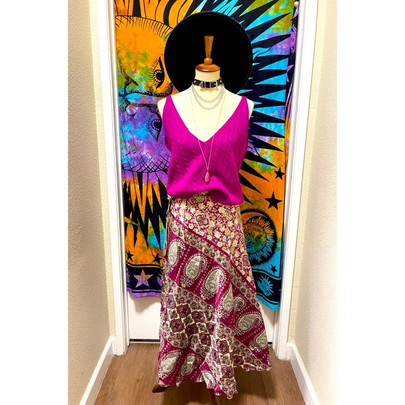 🌈 Gorgeous Vintage boho paisley skirt - Picture 13 of 15